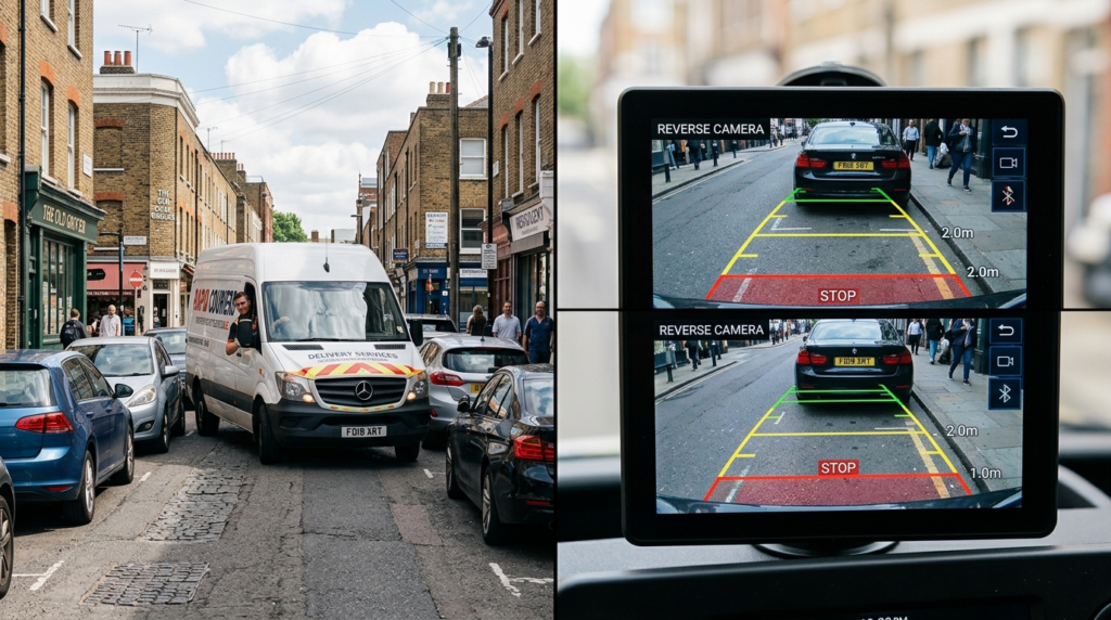 High-quality professional photograph of a commercial deliver
